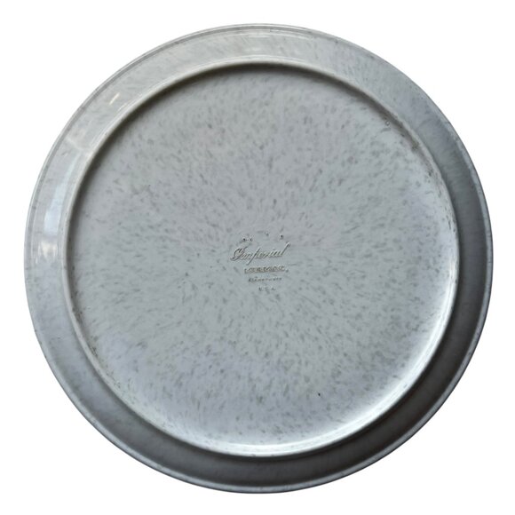 Imperial Ware Melmac Dinnerware Plate 9.75" Speckled Off-White Round MCM Melamin - Picture 2 of 7